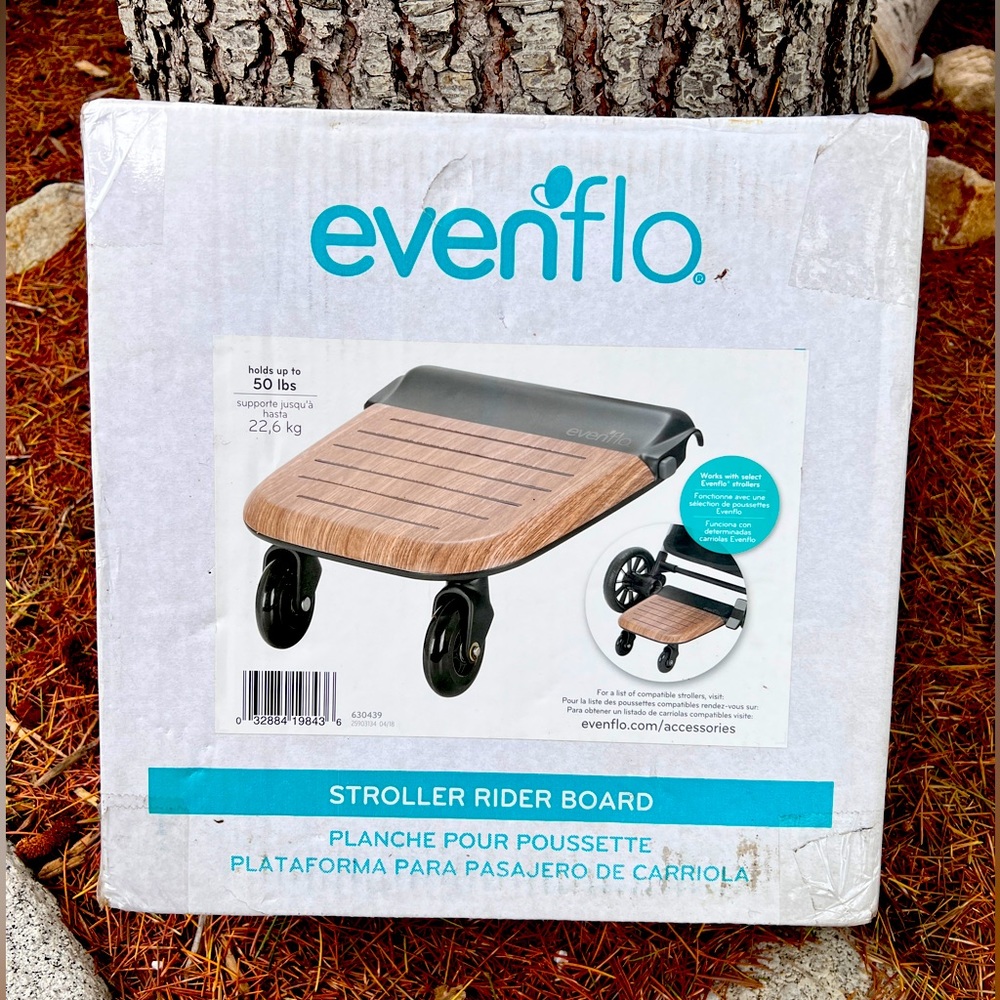 NEW evenflo stroller rider board